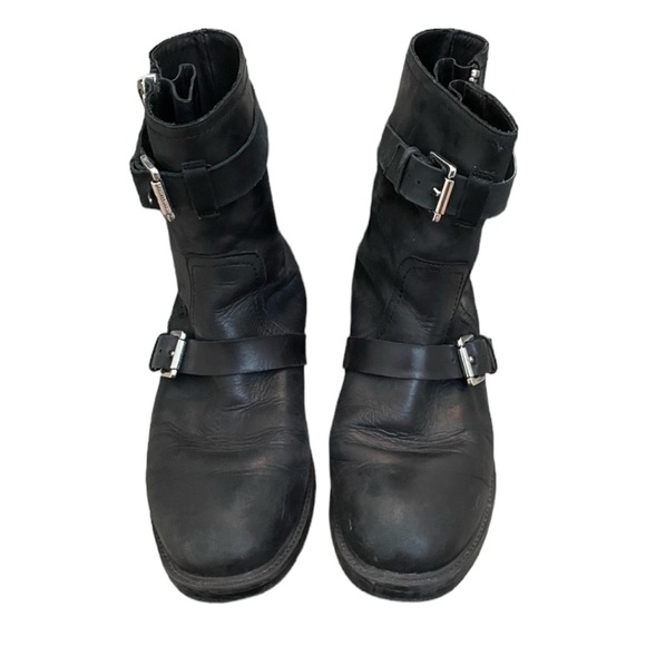 Pour La Victoire Black Leather Moto Boots - Picture 4 of 4